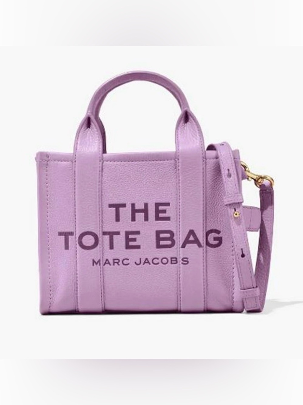 ✨ NWT Marc Jacobs The Leather Small Tote Bag - Regal Orchid ✨